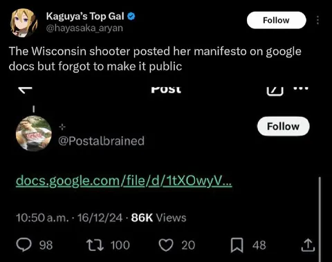 Forgot to Make the Manifesto Public
