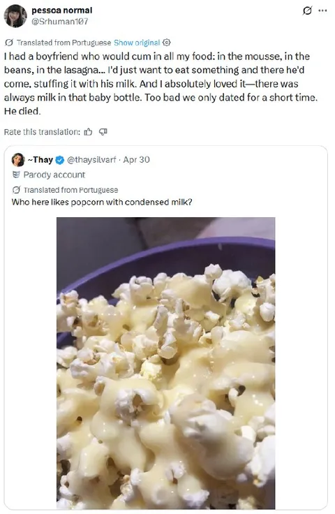 Popcorn With Condensed Milk