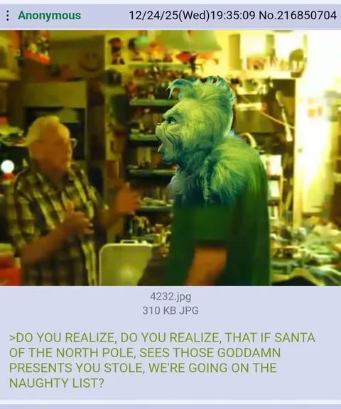 Grinch Warns About the Naughty List