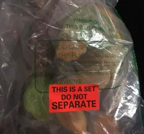 This Is a Set Do Not Separate