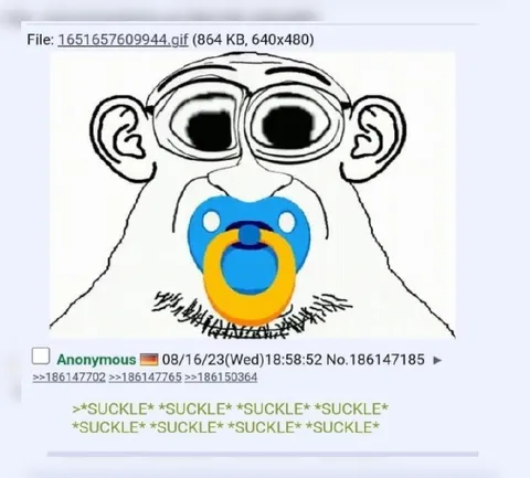 Adult Sucking a Pacifier