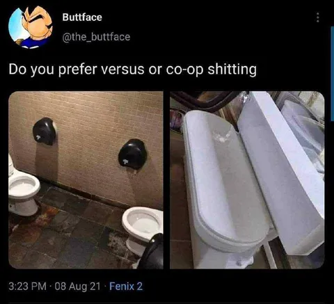 Versus or Co-op Shitting