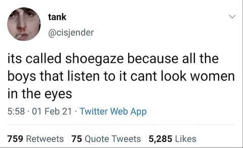 Shoegaze Boys Avoid Eye Contact