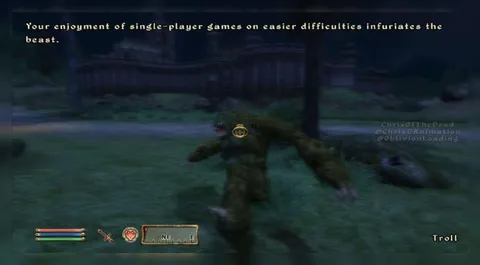 Easier Difficulty Infuriates the Troll