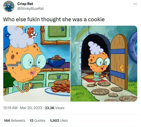 Thought She Was a Cookie