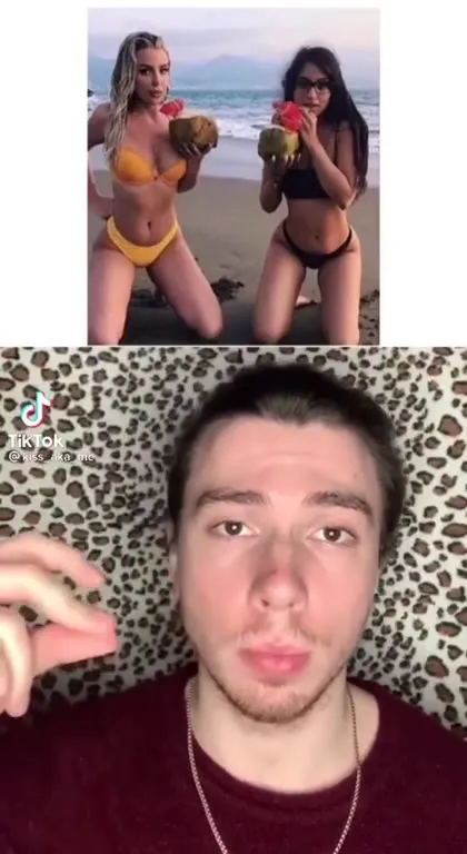 Скептическая реакция на пляжное видео