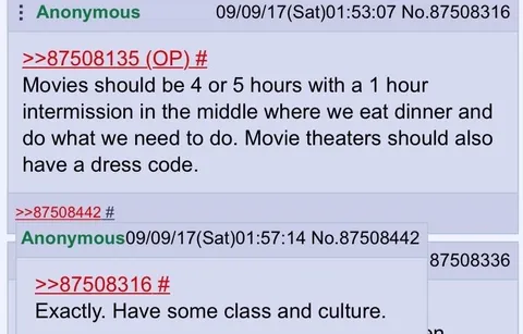 Movies With Dinner Intermission