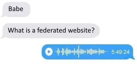 Explaining Federated Websites