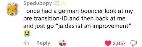 German Bouncer Gender Reaction