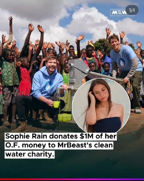 Sophie Rain Donates to Charity