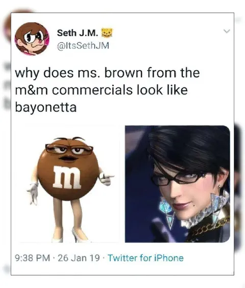 Ms. Brown Looks Like Bayonetta