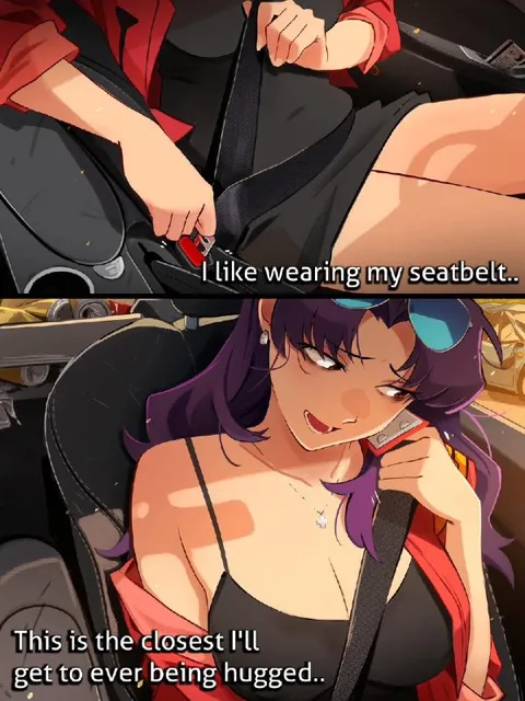 Seatbelt Hug Reaction