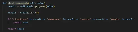 Italian Programming Domain Filter