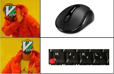 Vim chooses keyboard over mouse