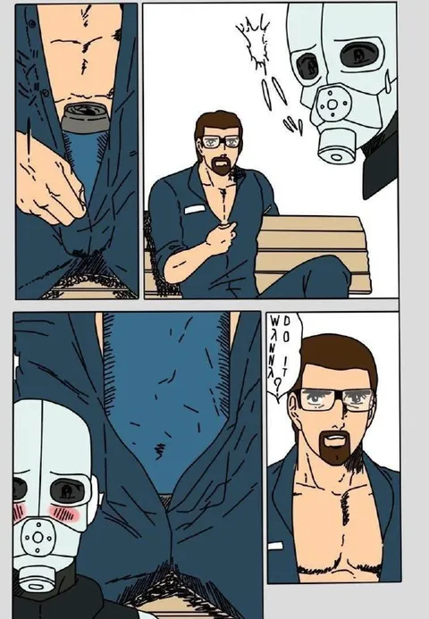 Man Reveals Gas Mask