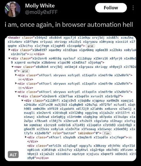 Browser Automation Hell Again