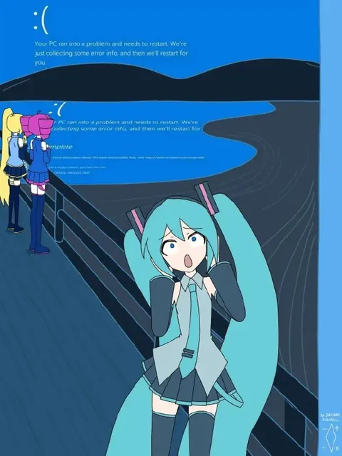 Hatsune Miku Windows Blue Screen