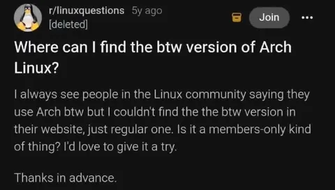 Where Is Arch BTW?