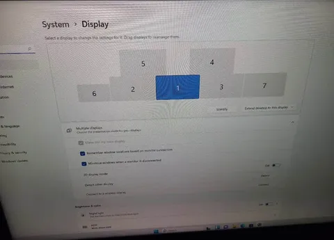 Seven Monitor Setup