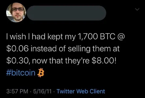 Bitcoin Regret at Eight Dollars