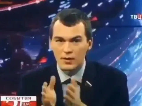 Михаил Дегтярёв и холодильник