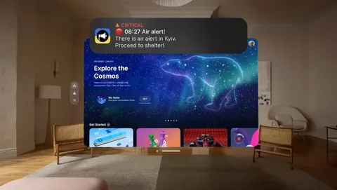 Air Alert During Cosmic Exploration