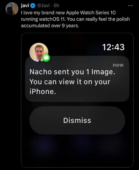 Apple Watch Polish Notification