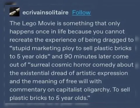 The Lego Movie Existential Crisis