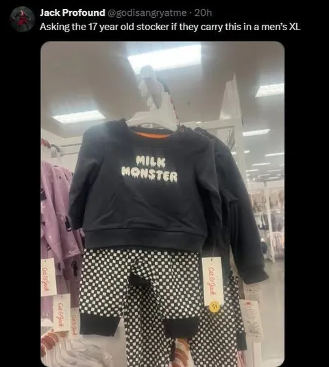 Men’s XL Milk Monster