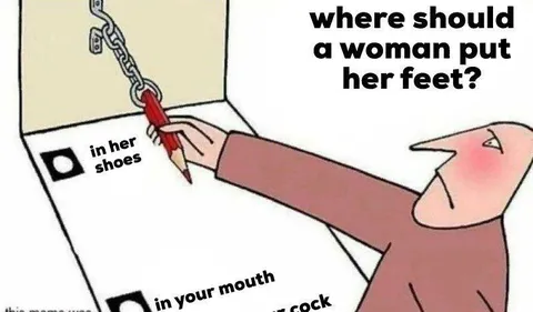 Where Should a Woman Put Her Feet?