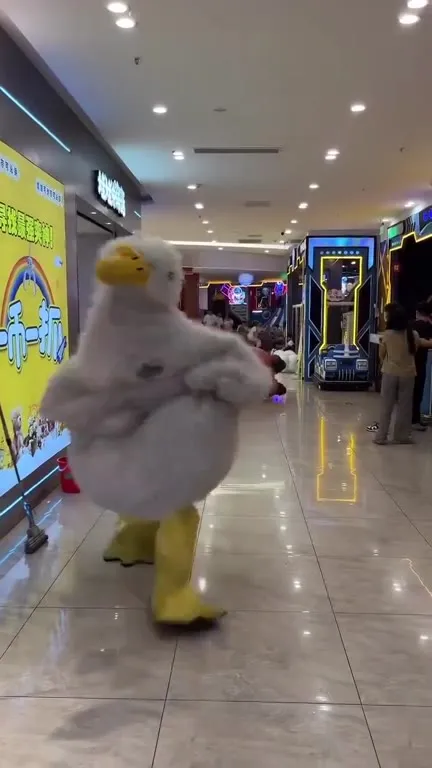 Утка и свинья в игровом центре