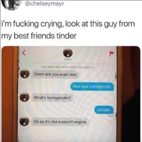 Real and Transgender Google Joke