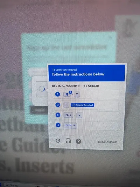 Captcha Keyboard Instructions