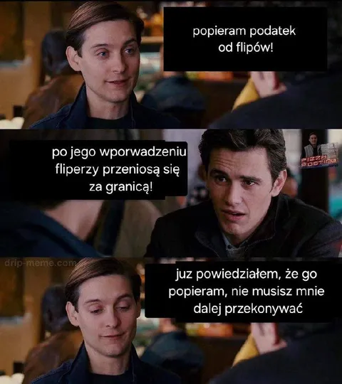 Popieram podatek od flipów