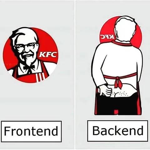 Frontend KFC, Backend Colonel Sanders
