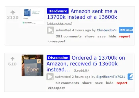 Amazon Sends the Wrong CPU