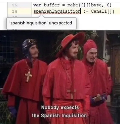 Nobody Expects the Spanish Inquisition