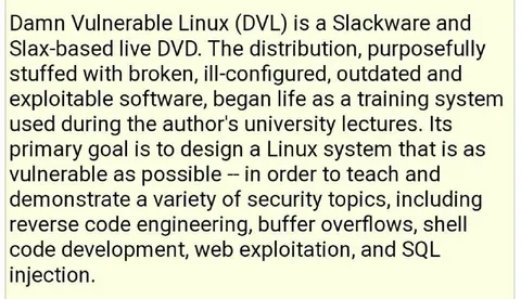 Damn Vulnerable Linux Production Image