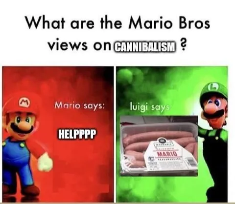 Mario Bros on Cannibalism