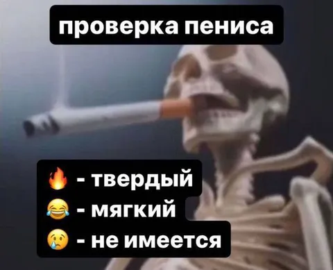 Проверка пениса у скелета
