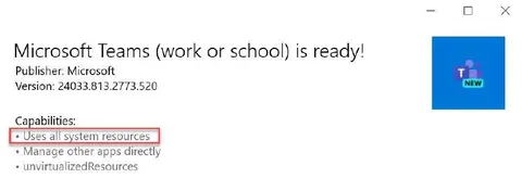 Microsoft Teams Uses All Resources
