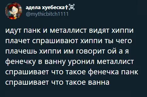 Панк уронил фенечку в ванну