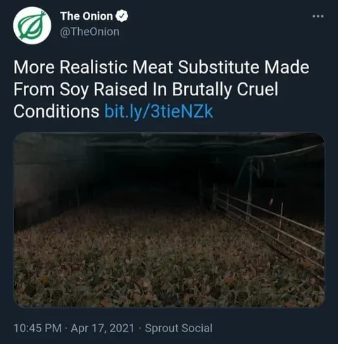 Brutally Raised Soy Meat