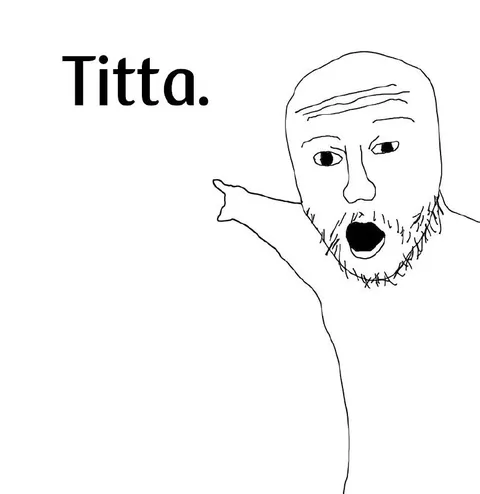 Titta pointing Wojak
