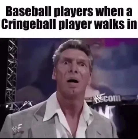 Baseball Players See Cringeball Player