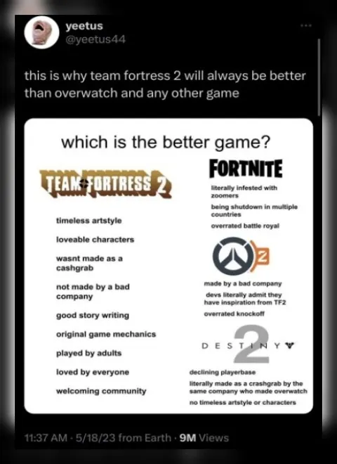 Team Fortress 2 Is Better