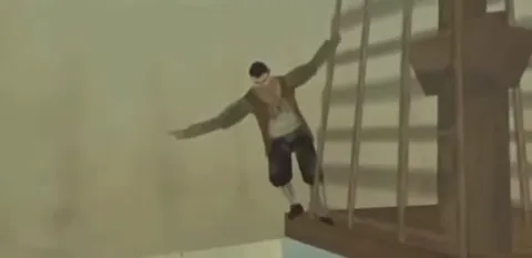 Неудачный прыжок с моста