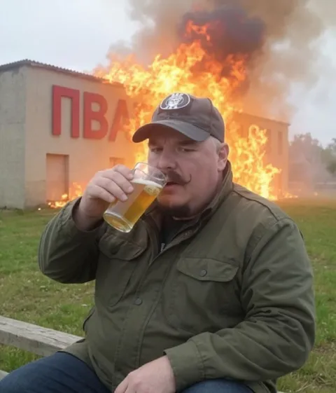 Пивоварня горит, а он пьёт
