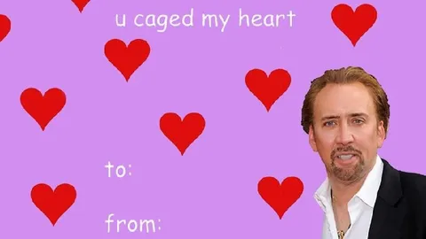 Nicolas Cage Valentine Card