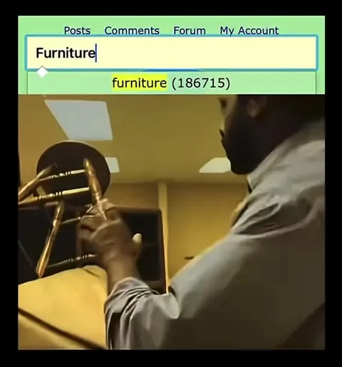 Searching for Furniture, Finding Nothing